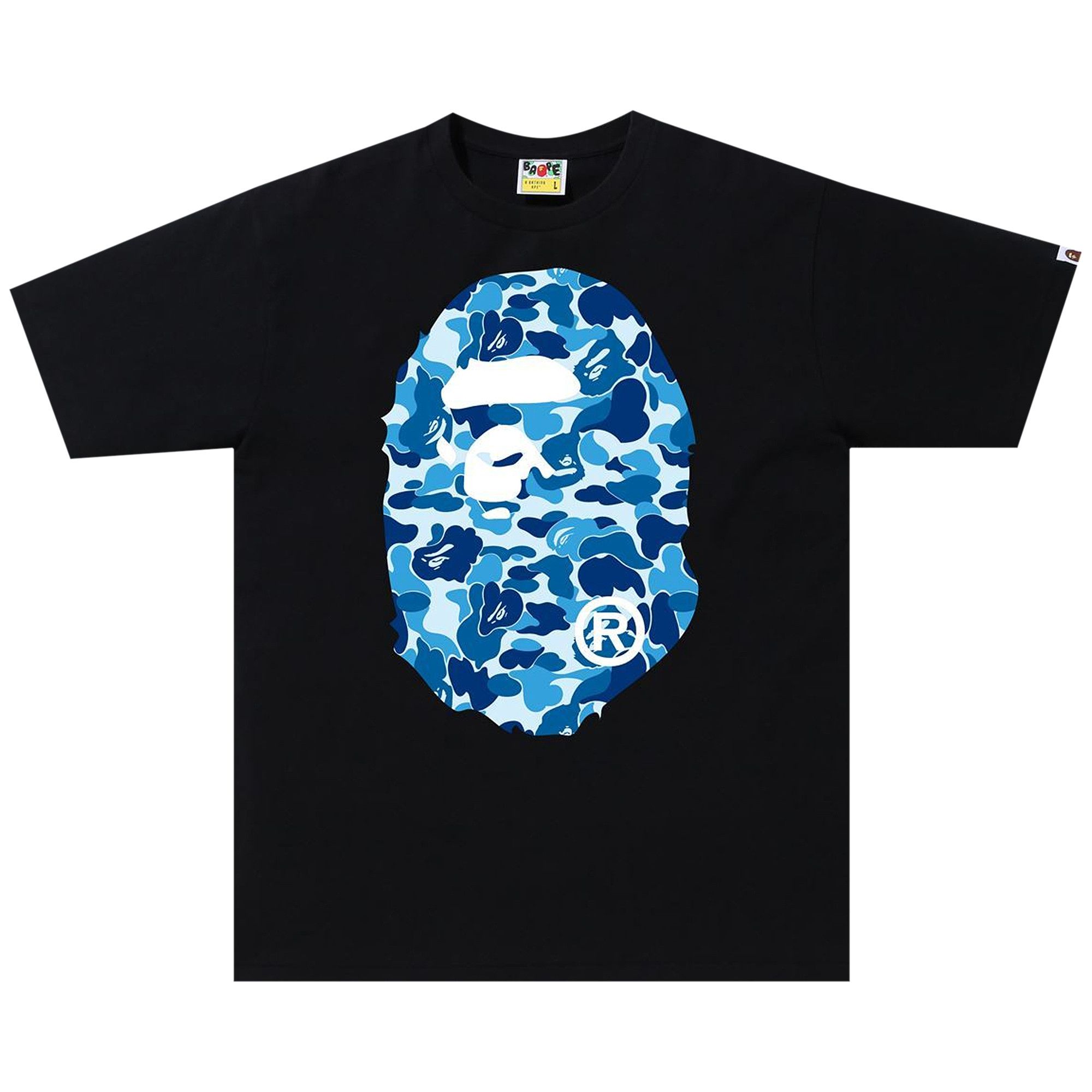 Ape Head Tee — Black / Blue